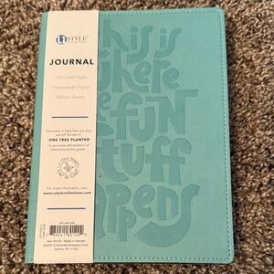 Teal Journal with Ribbon Marker